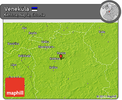 Physical 3D Map of Veneküla