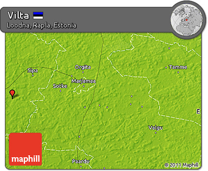 Physical 3D Map of Vilta