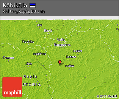 Physical 3D Map of Käbiküla