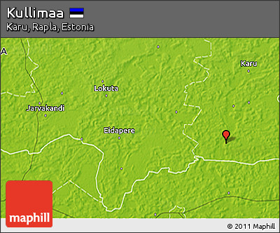 Physical 3D Map of Kullimaa