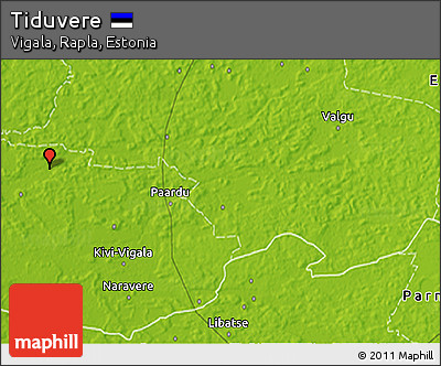 Physical 3D Map of Tiduvere