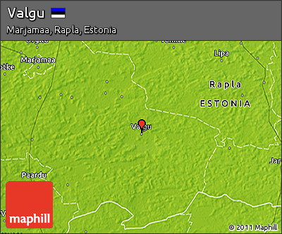 Physical 3D Map of Valgu