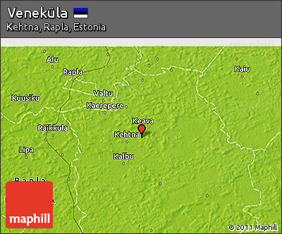 Physical 3D Map of Veneküla