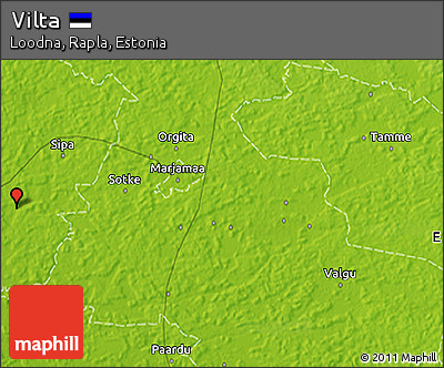 Physical 3D Map of Vilta