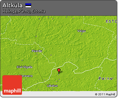 Physical 3D Map of Altküla