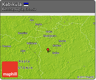 Physical 3D Map of Käbiküla