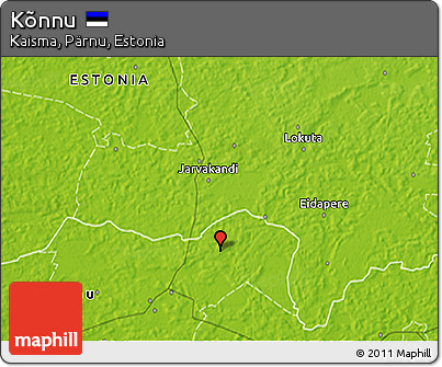 Physical 3D Map of Kõnnu