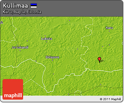 Physical 3D Map of Kullimaa