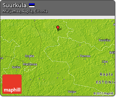 Physical 3D Map of Suurküla