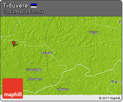 Physical 3D Map of Tiduvere