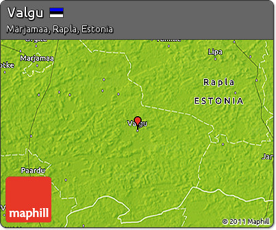 Physical 3D Map of Valgu