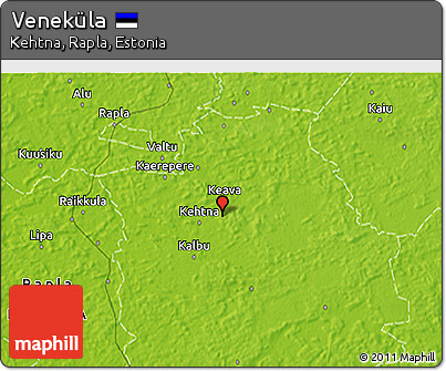 Physical 3D Map of Veneküla