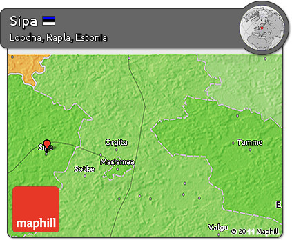 Political 3D Map of Sipa