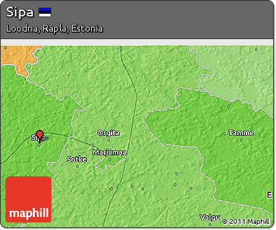 Political 3D Map of Sipa