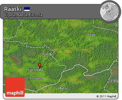Satellite 3D Map of Rääski