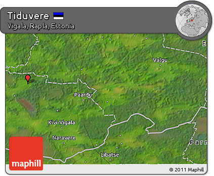 Satellite 3D Map of Tiduvere
