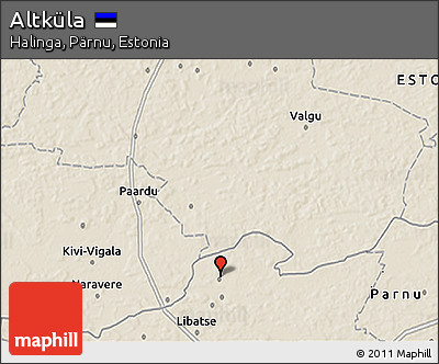 Shaded Relief 3D Map of Altküla