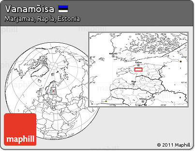 Blank Location Map of Vanamõisa