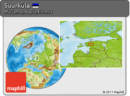 Physical Location Map of Suurküla