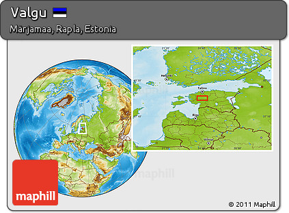 Physical Location Map of Valgu