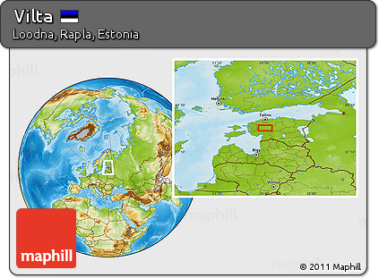 Physical Location Map of Vilta