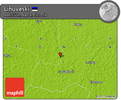 Physical Map of Lihuveski