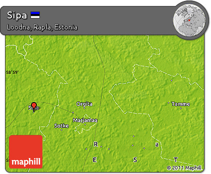 Physical Map of Sipa