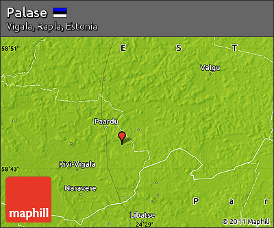 Physical Map of Palase