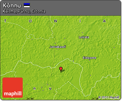 Physical Map of Kõnnu