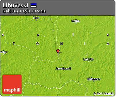 Physical Map of Lihuveski