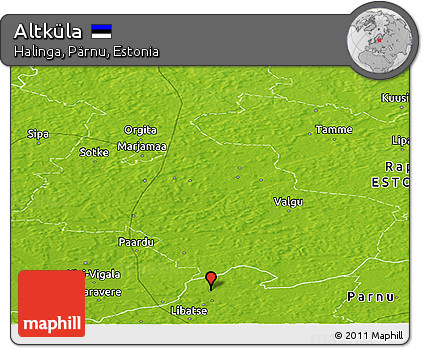 Physical Panoramic Map of Altküla
