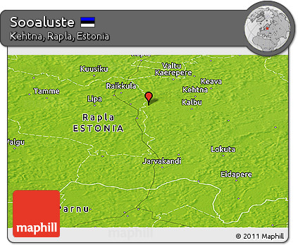 Physical Panoramic Map of Sooaluste
