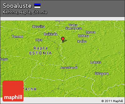 Physical Panoramic Map of Sooaluste