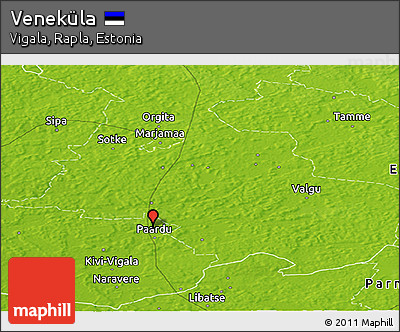 Physical Panoramic Map of Veneküla