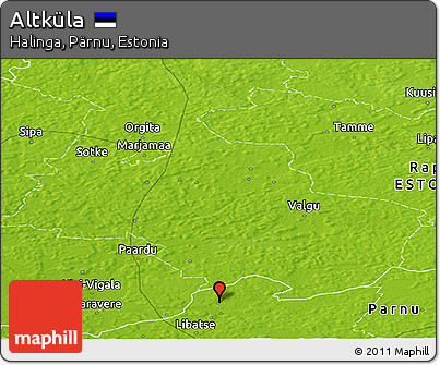 Physical Panoramic Map of Altküla