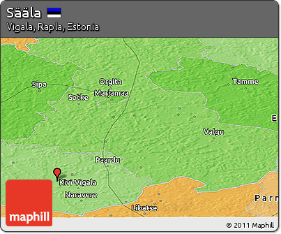 Political Panoramic Map of Sääla