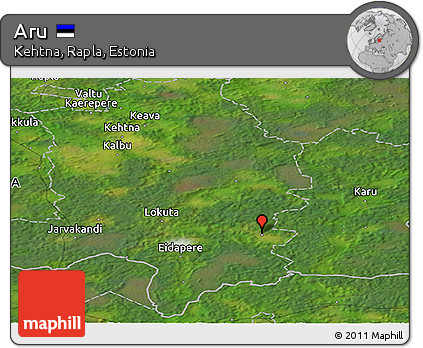 Satellite Panoramic Map of Aru