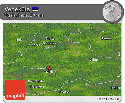 Satellite Panoramic Map of Veneküla