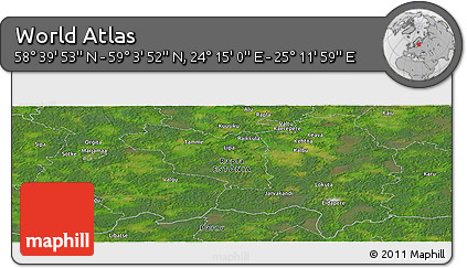 Satellite Panoramic Map of the Area around 58° 51' 53" N, 24° 43' 30" E