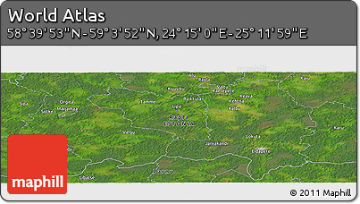 Satellite Panoramic Map of the Area around 58° 51' 53" N, 24° 43' 30" E