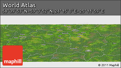 Satellite Panoramic Map of the Area around 58° 51' 53" N, 24° 43' 30" E