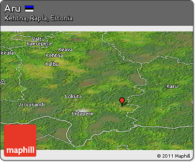 Satellite Panoramic Map of Aru
