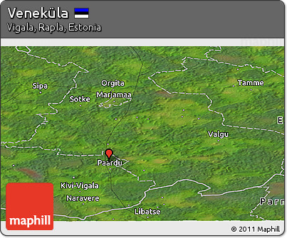 Satellite Panoramic Map of Veneküla