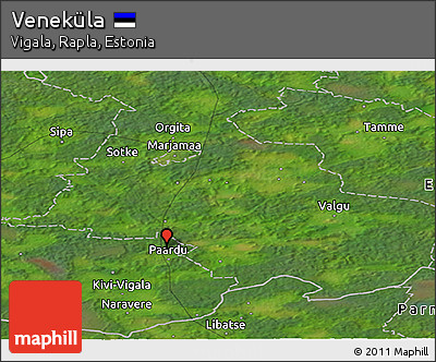 Satellite Panoramic Map of Veneküla
