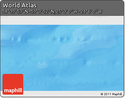 Political 3D Map of the Area around 58° 51' 53" N, 24° 34' 30" W