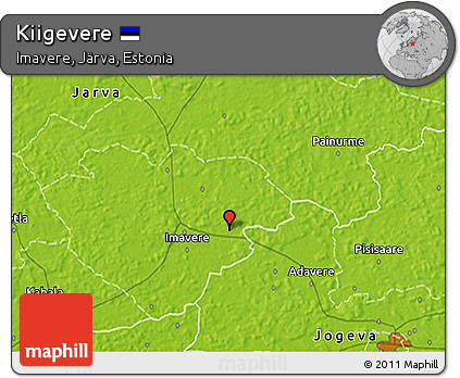 Physical 3D Map of Kiigevere