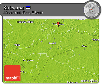 Physical 3D Map of Kuksema