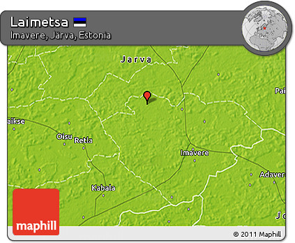 Physical 3D Map of Laimetsa