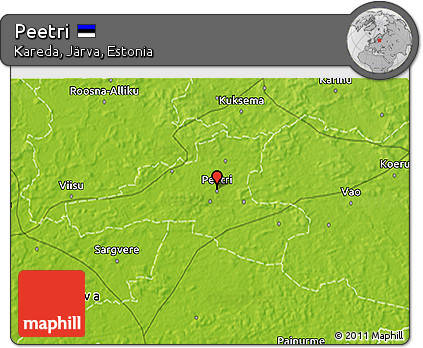 Physical 3D Map of Peetri