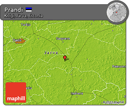 Physical 3D Map of Prandi